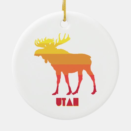 Utah Moose Keramik Ornament (Hinten)