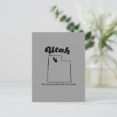 Utah Motto - Unser Jesus ist besser Postkarte (Stehend Vorderseite)