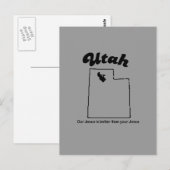 Utah Motto - Unser Jesus ist besser Postkarte (Vorne/Hinten)