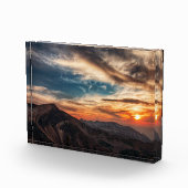 Utah Mountain Sky Sunset Fotoblock (Rechts)