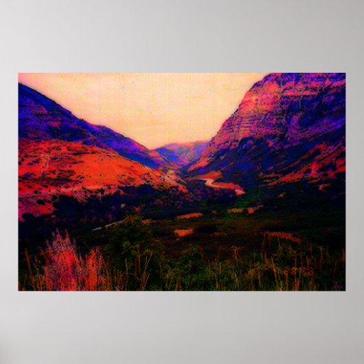 Utah Mountains Poster (Vorne)