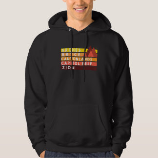 Utah National Parks Utahs Mighty Five Souvenir Nps Hoodie