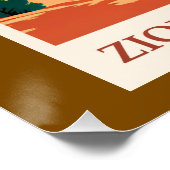 Utah - Nationalpark Zion Poster (Ecke)