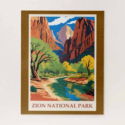 Utah - Nationalpark Zion Puzzle (Vertikal)