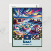 Utah Natural Wonder: Landschaftlich Postkarte (Vorne/Hinten)