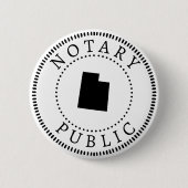 Utah Notary Public Button (Vorderseite)