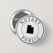Utah Notary Public Button (Vorne & Hinten)