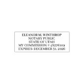 Utah Notary Public  Permastempel (Design)