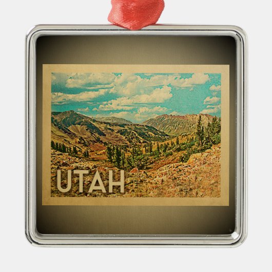 Utah Ornament Vintage Reise Aus Metall (Vorne)