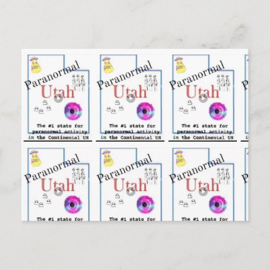 Utah paranormale Postkarte (Vorderseite)