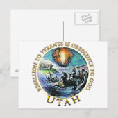 Utah Party Einladungspostkarte (Vorne/Hinten)