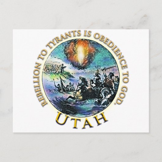 Utah Party Einladungspostkarte (Vorderseite)