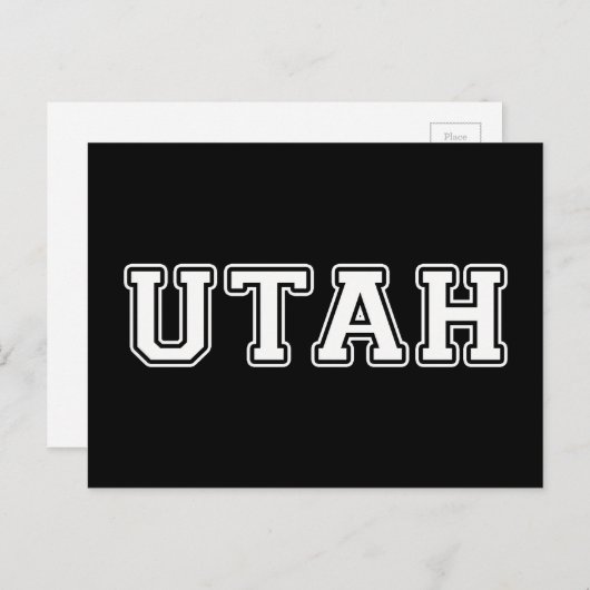 Utah Postkarte (Vorne/Hinten)