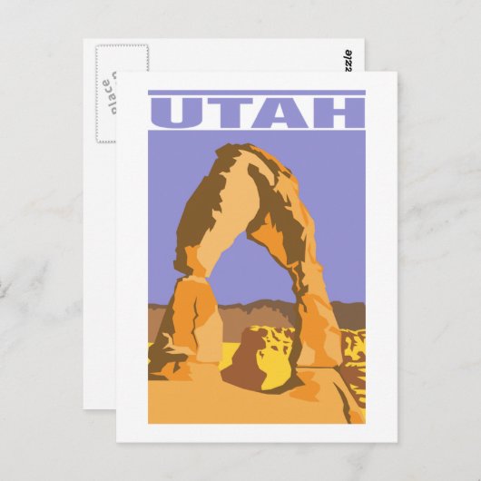 Utah Postkarte (Vorne/Hinten)