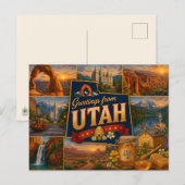 Utah Postkarte (Vorne/Hinten)