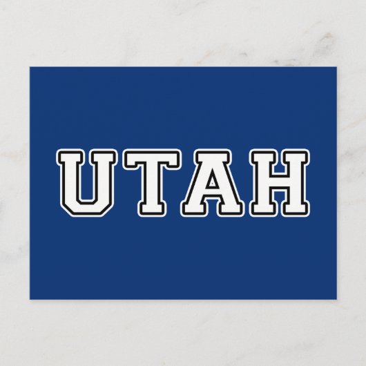 Utah Postkarte (Vorderseite)