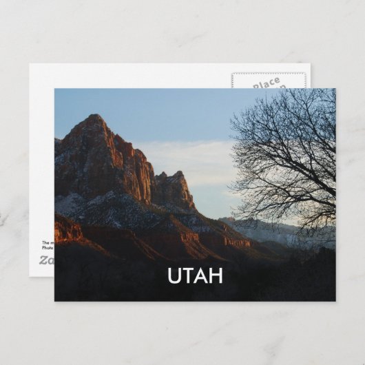 UTAH POSTKARTE (Vorne/Hinten)