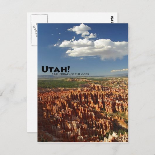 Utah Postkarte (Vorne/Hinten)
