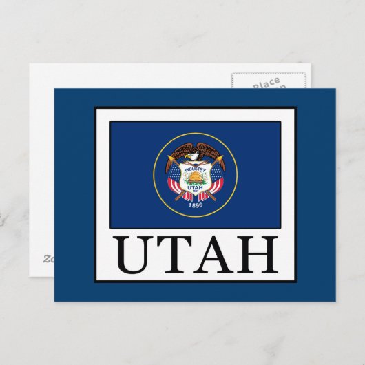 Utah Postkarte (Vorne/Hinten)