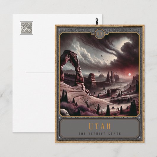 Utah | Postkarte Gothic Art (Vorne/Hinten)