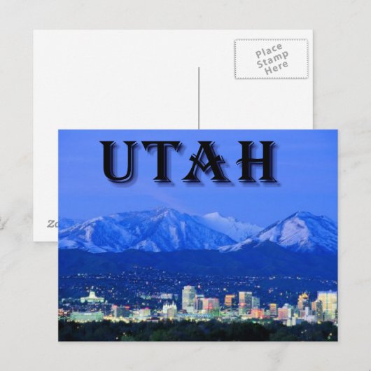 Utah-Postkarte Postkarte (Vorne/Hinten)