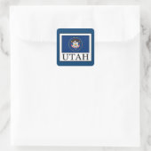 Utah Quadratischer Aufkleber (Tasche)
