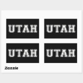 Utah Rechteckiger Aufkleber (Blatt)
