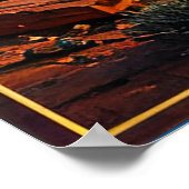 Utah Red Rock Mountains Panoramareise Poster (Ecke)