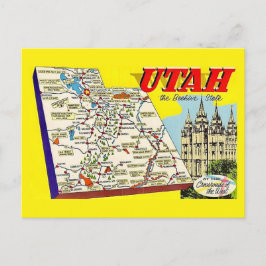 Utah Retro-Karten-Postkarte Postkarte