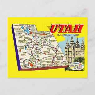 Utah Retro-Karten-Postkarte Postkarte