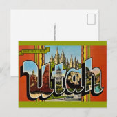 Utah Retro-Postkarte Postkarte (Vorne/Hinten)
