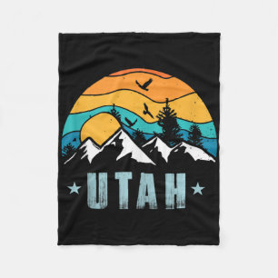 Utah Retro Vintage Berge Wandern Tank Top Fleecedecke