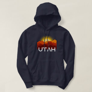 Utah Retro Vintage Wüste Sonnenuntergang Hoodie