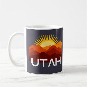 Utah Retro Vintage Wüsten-Sonnenuntergang Kaffeetasse