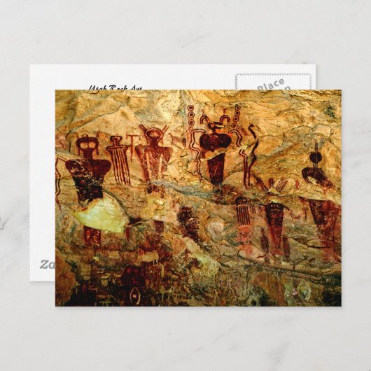 Utah Rock Art Postcard Postkarte (Vorne/Hinten)
