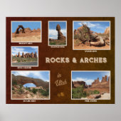 Utah: Rocks & Arches Poster (Vorne)