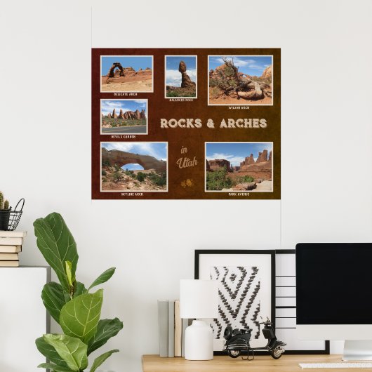 Utah: Rocks & Arches Poster (Heimbüro)