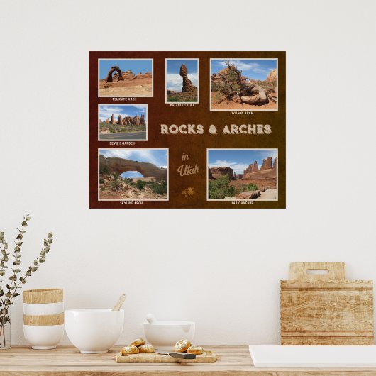 Utah: Rocks & Arches Poster (Küche)
