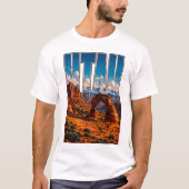 Utah Rote Felsbögen Gebirgsabenteuer T-Shirt (Vorderseite)