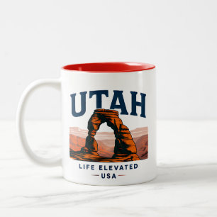 Utah Roter Canyon Abenteuer Zweifarbige Tasse