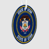Utah Round Emblem Ornament (Vorderseite)