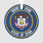 Utah Round Emblem Ornament (Rückseite)