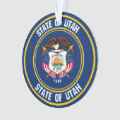 Utah Round Emblem Ornament (Vorderseite)