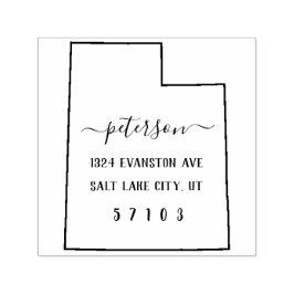 Utah-Rücksendeadresse-Briefmarke Permastempel