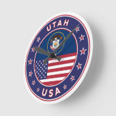 Utah Runde Wanduhr (Winkel)