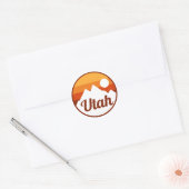 Utah Runder Aufkleber (Umschlag)
