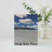 Utah Salt Flats Landschaft Postkarte (Stehend Vorderseite)