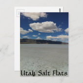 Utah Salt Flats Landschaft Postkarte (Vorne/Hinten)