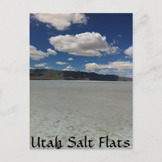 Utah Salt Flats Landschaft Postkarte (Vorderseite)