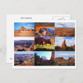 Utah Sehenswürdigkeiten Collage Postcard Postkarte (Vorne/Hinten)